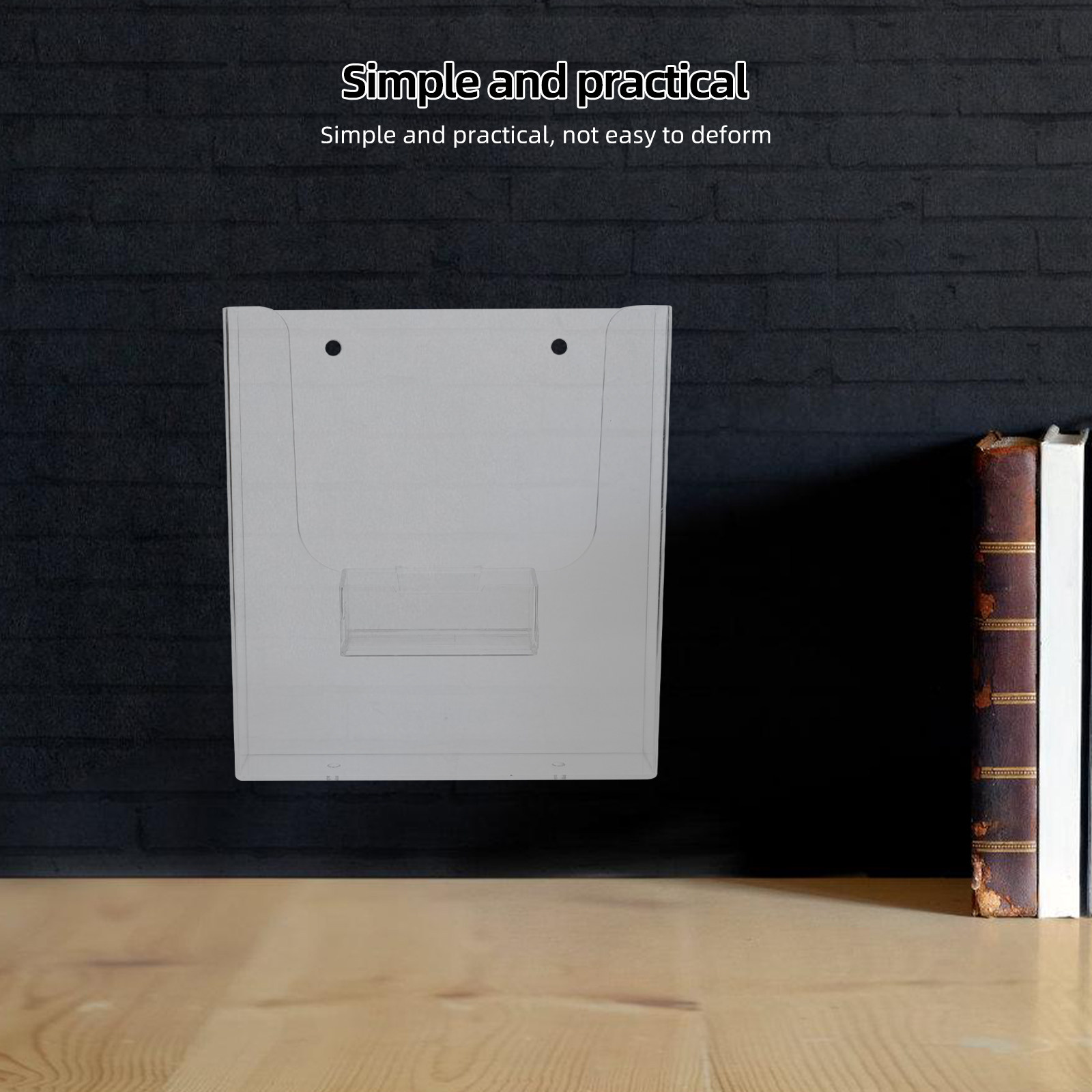 Magazine Holder Rack - ที่ใส่เอกสารอะคริลิค A4 แบบแขวนผนัง ที่จัดเก็บนิตยสาร ที่วางเอกสาร ชั้นวางกระดาษใส