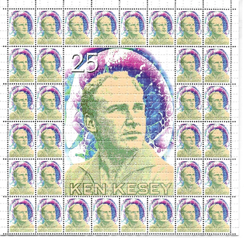 Ink Blotter Paper - Kesey แสตมป์ Psychedelic LSD Acid ฟรี