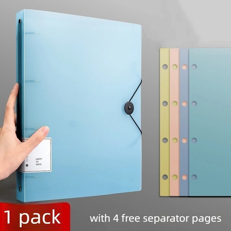 Binder A4 Lever - แฟ้มใส่เอกสารแบบเจาะ 4 รู ขนาด A4 พร้อมแผ่นเสริม