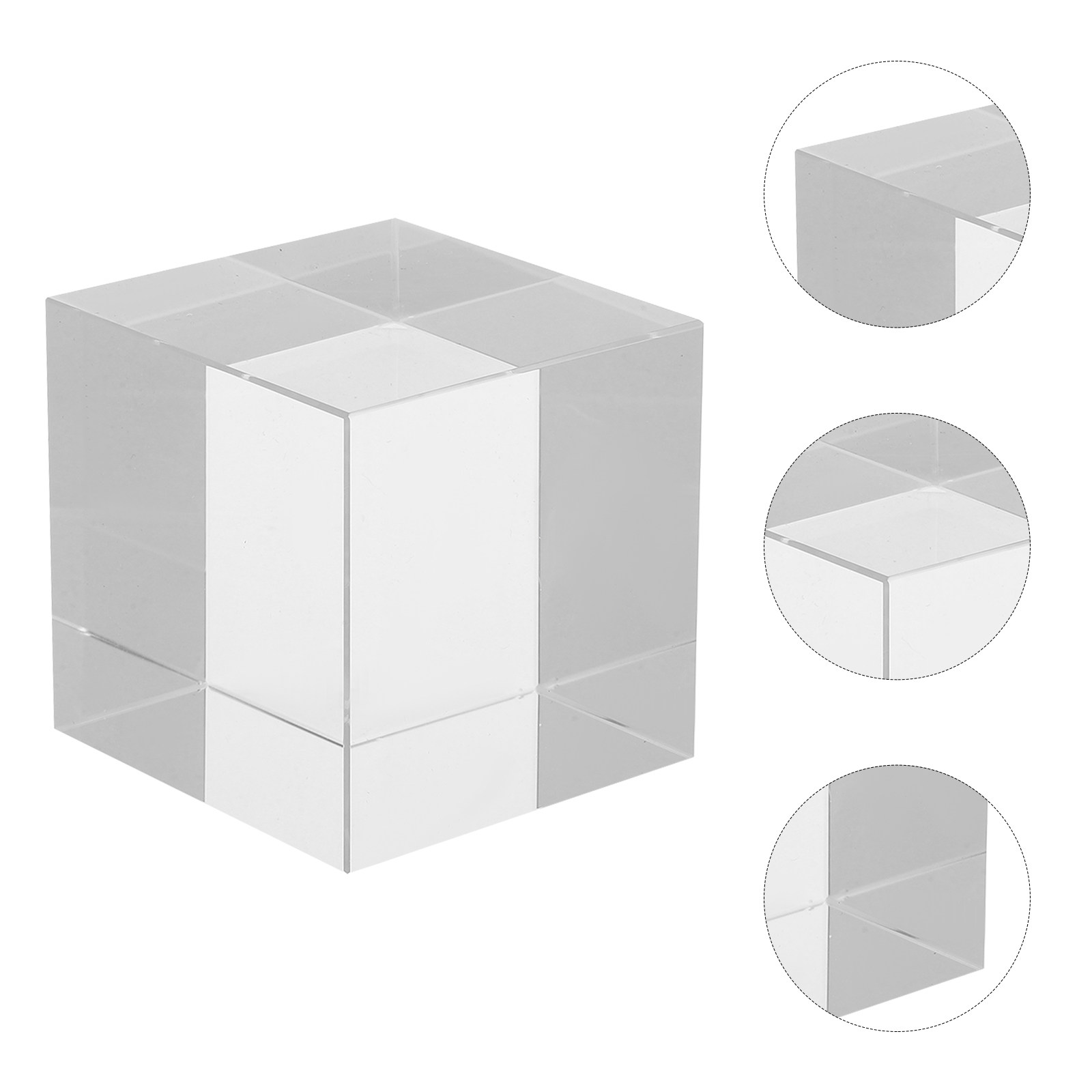 Book Weight Glass - ที่ทับกระดาษคริสตัลทรงสี่เหลี่ยม ทำจากแก้วใสหนัก ใช้ตกแต่งโต๊ะทำงานที่บ้านหรือสำนักงาน ใช้เป็นที่ทับหนังสือ