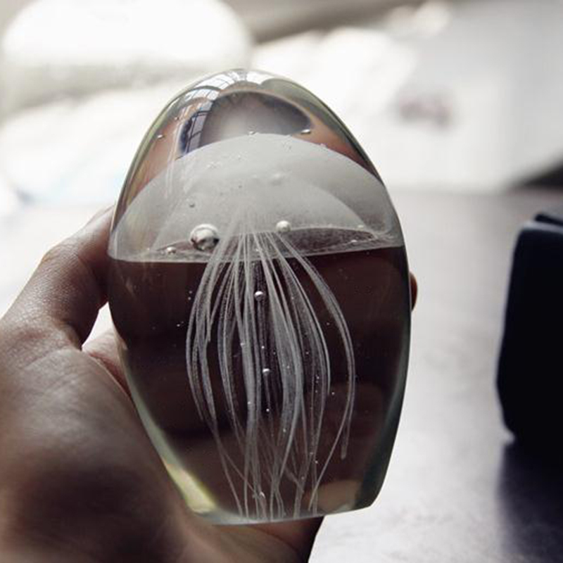 Miniature 3D แมงกะพรุนคริสตัล  - Paper Weight Crystal บทวิจารณ์และราคา