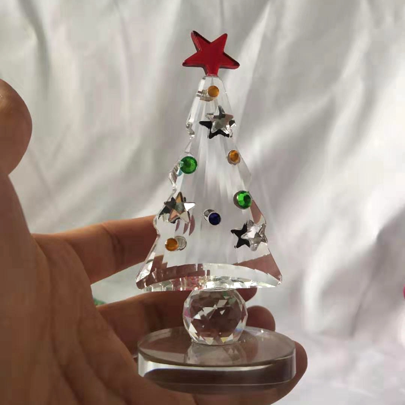 คริสตัลต้นคริสต์มาส Figurine ว - Paper Weight Crystal บทวิจารณ์และราคา