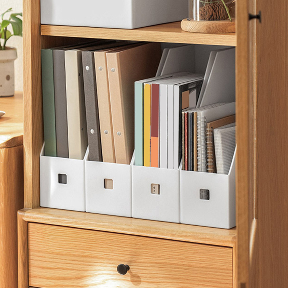 กล่องจัดเก็บเอกสารพลาสติก 4 ชิ - Magazine Holder Rack บทวิจารณ์และราคา