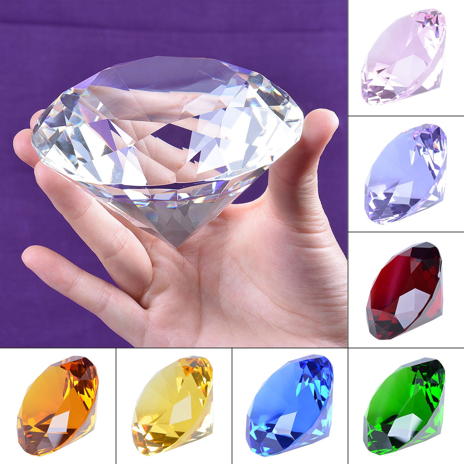 1pcs คริสตัลเพชรรูป Paperweigh - Paper Weight Crystal บทวิจารณ์และราคา