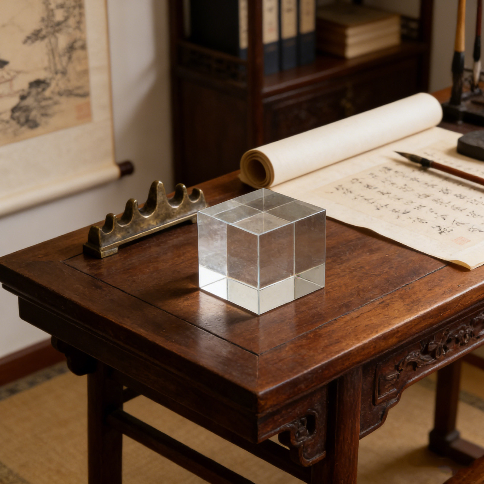 ที่ทับกระดาษคริสตัลทรงสี่เหลี่ - Book Weight Glass บทวิจารณ์และราคา